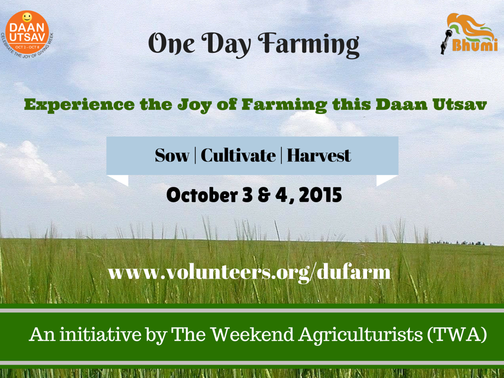 An initiative by The Weekend Agriculturists