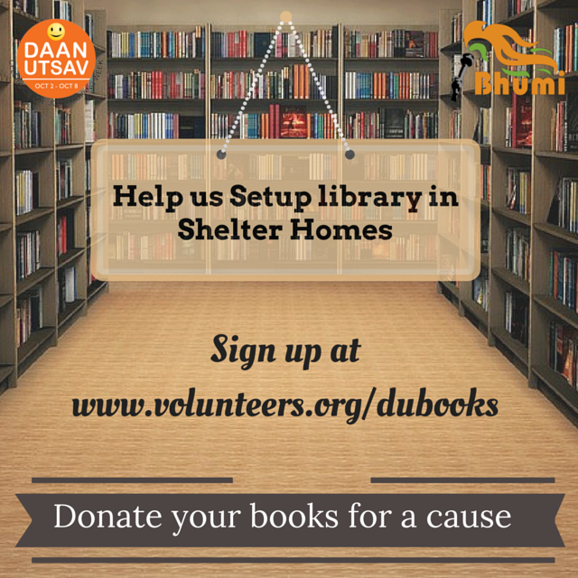 Help us Setup library in Shelter Homes